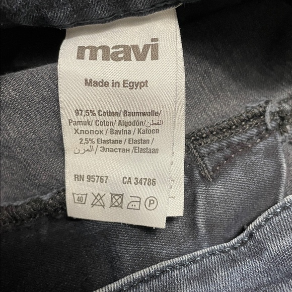 Mavi Straight Leg Jeans Men's Size 34 x 34 Long Tall Stretch Dark Deep Blue - Picture 6 of 12
